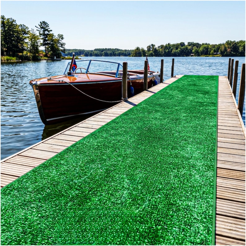 Rust Grass Rug Green Economy Artificial Grass Runner Rug – Indoor Outdoor Turf Rug ...