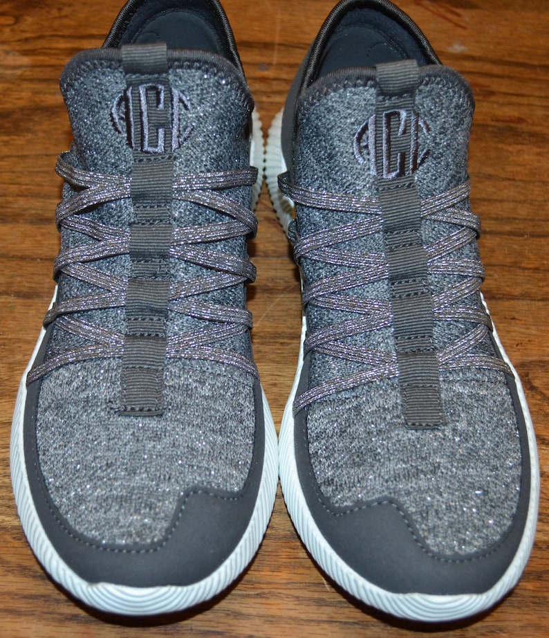 monogrammed tennis shoes