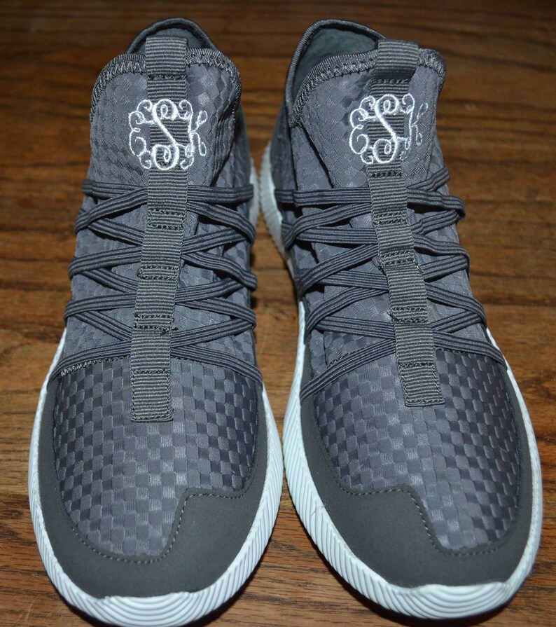 monogrammed tennis shoes