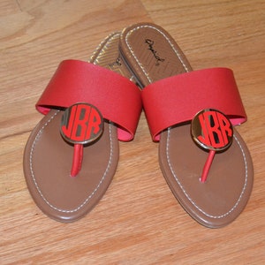 Monogram Sandals - now on clearance