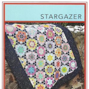 Lilabelle Lane Creations Stargazer QUILT PATTERN Includes Perspex Templates English Paper (EPP) Piecing Project LL010