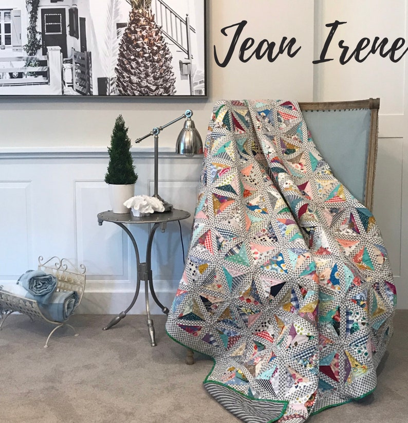 Jean Irene Quilt Pattern and Template by Sophie Dawson of Sew Swish