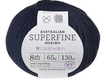 Cleckheaton SuperFine Merino Yarn 8 Ply