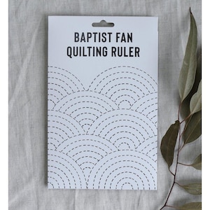 Jen Kingwell Designs: Baptist Fan Quilting Ruler (Acrylic Template Only)