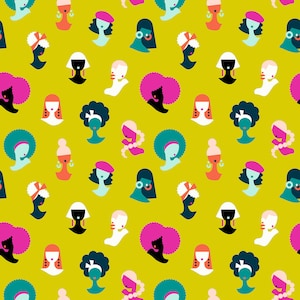 Adorn: Hey Ladies in Citron by Rashida Coleman-Hale Ruby Star Society Moda RS1018 12 FAT QUARTER