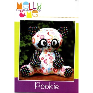 Melly and Me Soft Toy Pattern: Pookie the Panda PRINTED PATTERN ONLY