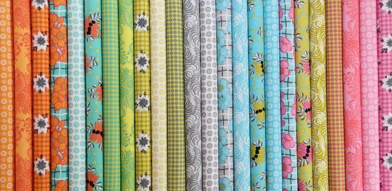 Matilda JELLY ROLL by Emma Jean Jansen Australian Floral Fabrics Ella Blue Fabrics 2.5 inch Squares Quilting Precut TE2050STRIP