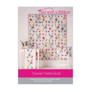 Przewiązane wstążką: wzór na kołdrę w toskańską kratę i/lub szablony