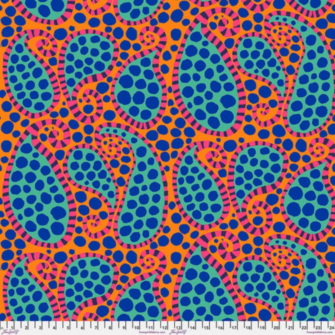 Brandon Mably: Paisley Dot in Orange PWBM090-ORANGE FAT QUARTER - Etsy