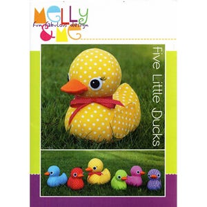 Five Little Ducks Soft Toy PRINTED PATTERN ONLY by Melly and Me is a Duck Soft Toy Pattern