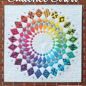 Cadence Court Block of the Month Quilting PATTERN ONLY from Sassafras Lane Designs Foundation Piecing SASSLN0060