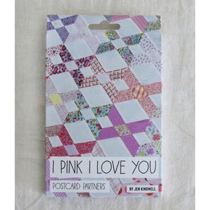 Jen Kingwell Designs : partenaire pour les cartes postales Je t'aime rose