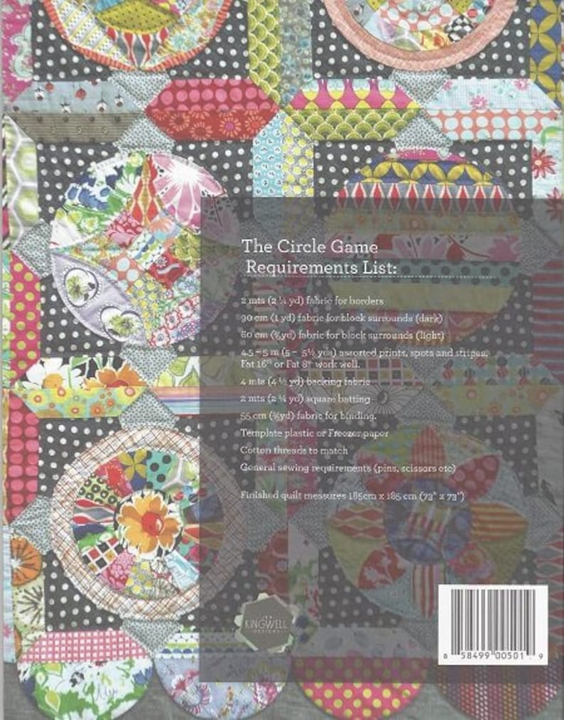 Jen Kingwell Designs Quilt Pattern the Circle Game Needle Turn Applique