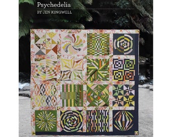 Jen Kingwell Quilt Pattern: Psychedelia Booklet