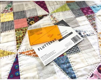 Flutterby Template used with Pattern featured in Jen Kingwell's book Quilt Lovely