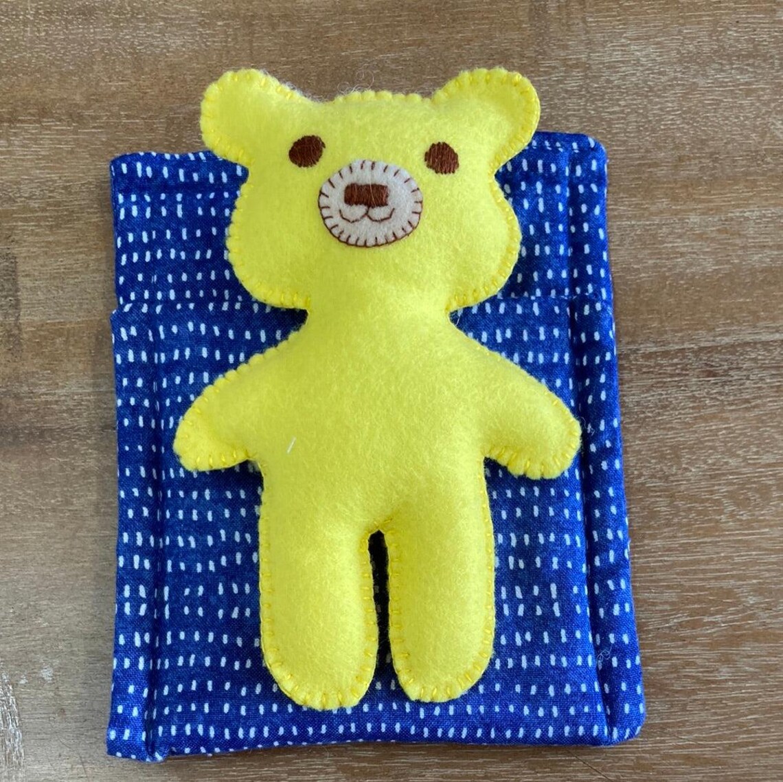 Ted in Bed by Two Brown Birds Felt Soft Toy Sewing PATTERN ONLY Felt ...