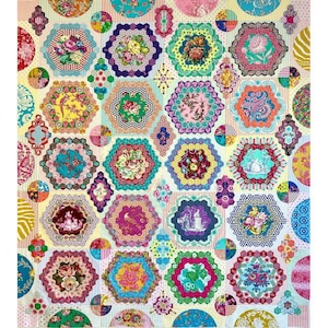 Rachaeldaisy Designs: Hextravaganza Quilt Pattern and Acrylic Template
