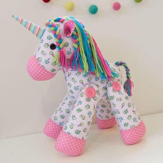 Unity Soft Toy PRINTED PATTERN ONLY by Melly and Me is a Unicorn Soft Toy Pattern Etsy