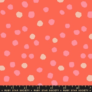 First Light Chunky Dots Tangerine Dream Ruby Star Society Moda RS504813 FAT QUARTER