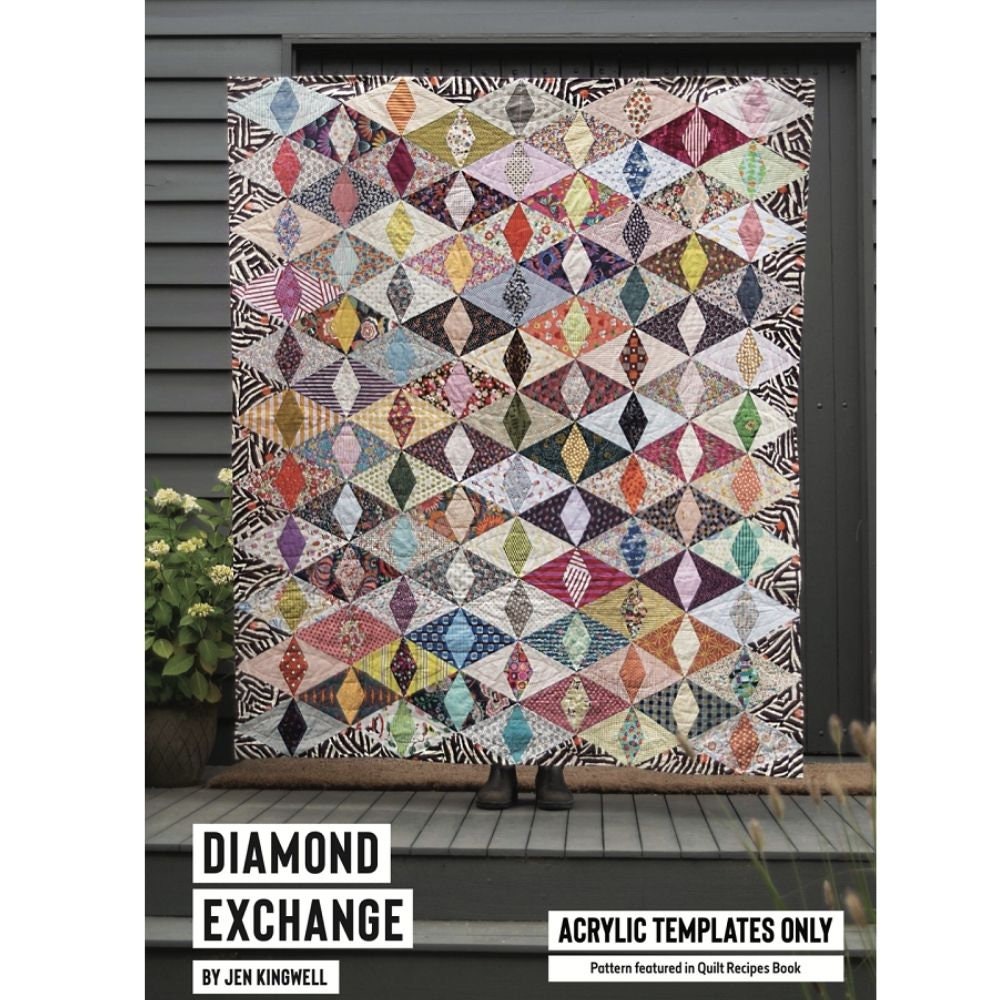 Diamond Exchange Template Set by Jen Kingwell pattern in Quilt Recipes Book  