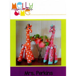 Melly and Me Soft Toy PRINTED PATTERN ONLY: Mrs Perkins