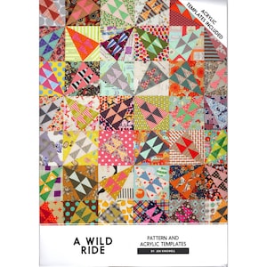 Jen Kingwell Designs A Wildride Quilt Anleitung oder nur Vorlagen oder Muster und Vorlage
