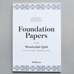 Jen Kingwell Designs: Wensleydale Foundation Papers Only