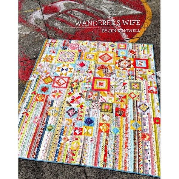 Jen Kingwell Designs Wanderer's (Gypsy) Wife Quilt Pattern Booklet 3rd Edition (Neueste)