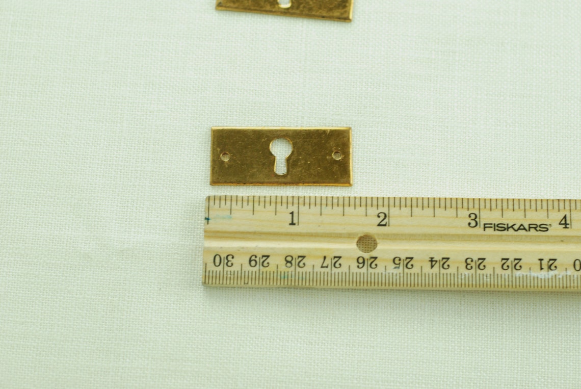 K114 Antique Key Plate Escutcheon, French Vintage French Decor Salvage