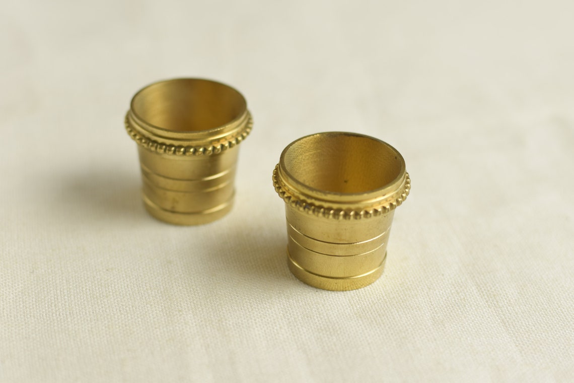 FF138 Antique Furniture Feet SET OF 2 Brass Furniture Feet Etsy