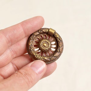 H113Drawer pull antique hardware French reproduction 18th century French decor salvage antique brass furniture trim antique furniture ormolu