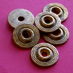 K 113 Round Escutcheon antique hardware French vintage 18th century antique furniture brass furniture trim French decor salvage antique