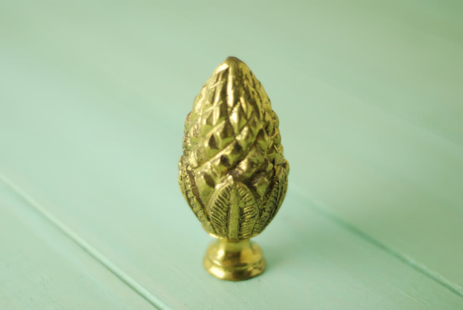 F100 Large Pinecone Finial Antique French Reproduction Ormolu Etsy