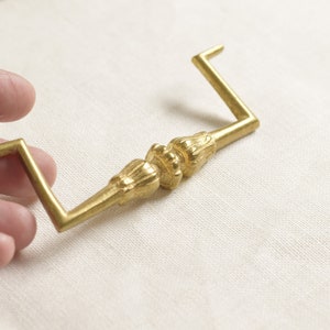 H 103 Antique hardware 18th century French reproduction restoration hardware brass drawer pull salvage antique furniture hardware vintage