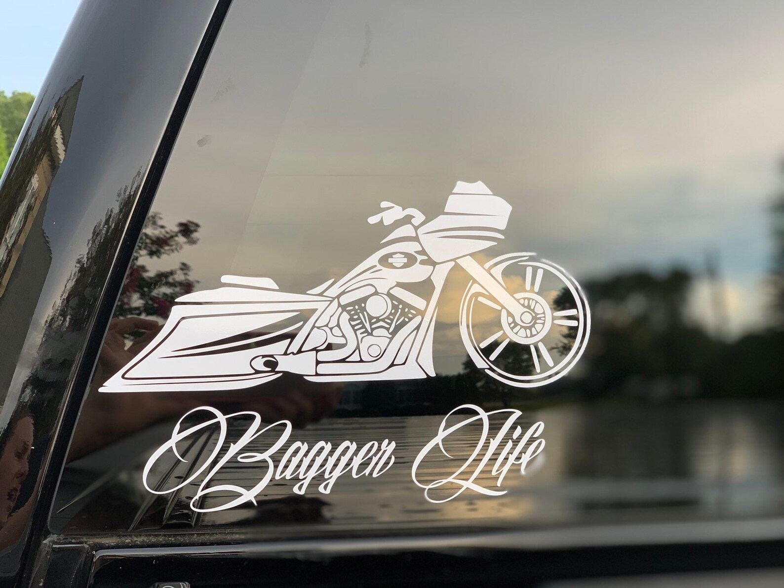 Biker Decal Motorcycle Decal Motorcycle Bagger Life Etsy