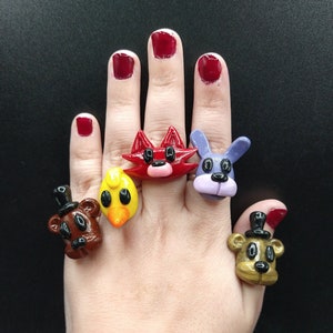 Made to order, Five nights at Freddy&#39;s rings, set #1