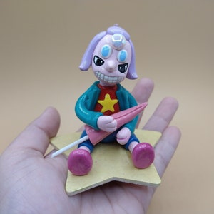 Steven Universo, quartzo arco-íris 2.0, topo de bolo de argila de polímero