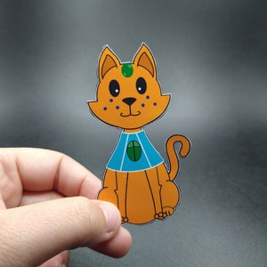 Cryptid cutie critters, Egyptian cat Bassie, 2.5&quot; vinyl sticker