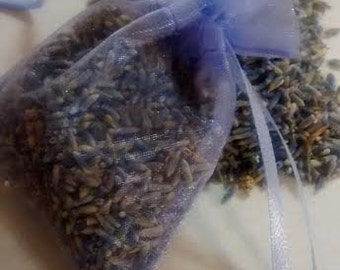 Premium Dried Lavender Flower Bud Sachet Guest Favors  - Perfect For Rustic Country Wedding Guest Favors