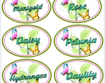 Vegetable Garden Plant Markers, DIY Printable Labels (PDF)