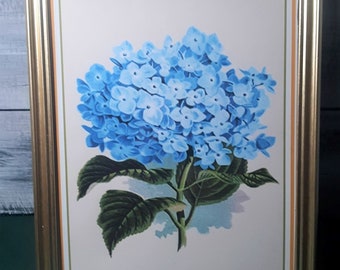 Cottagecore Hydrangea Wall Art Print Set, Vintage Floral Decor (PDF)