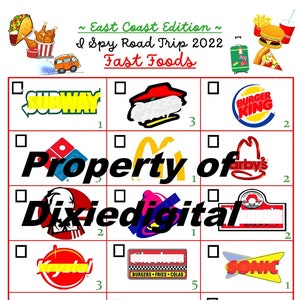 Kids Summer Vacation I Spy Road Trip Game, Car Ride Scavenger Hunt Game, Kids Entertainment On The Go,Educational Fun Games for Road Trips