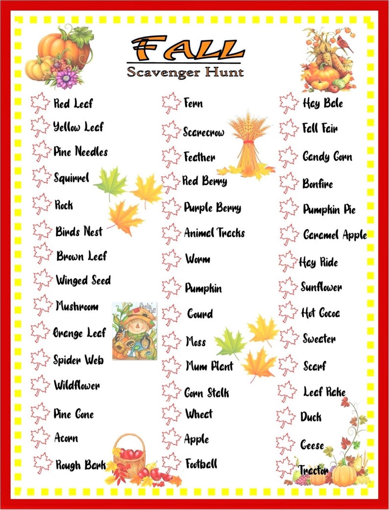 Fall Scavenger Hunt Camping Printable Fall Nature Scavenger Etsy fall-scavenger-hunt-camping-printable-fall-nature-scavenger-etsy