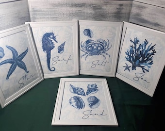 Vintage Ocean Life Prints, Coastal Nursery Decor (Digital Download)