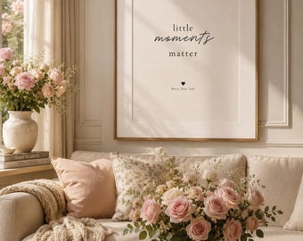 Soft Mornings Quote Print | Minimalist Beige Bedroom/Kitchen/Bath/Office Wall Art (Digital Download)