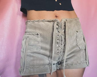 Vintage inspirierte Wildleder Shorts