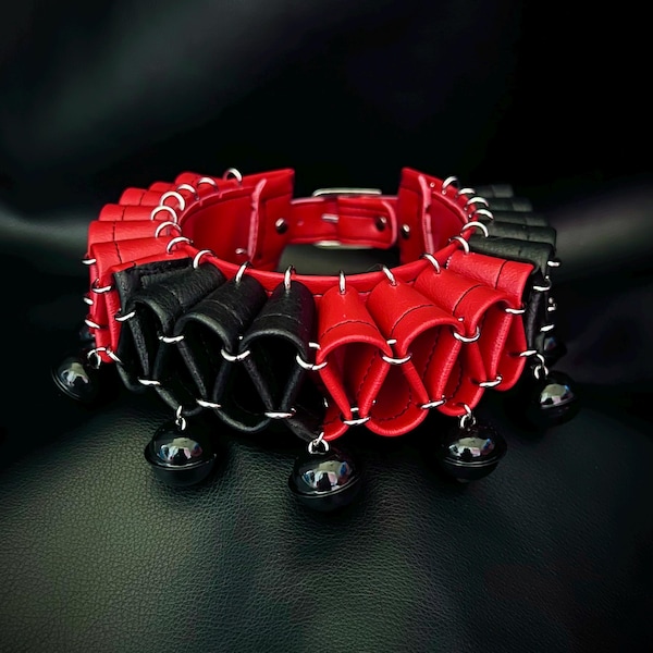 Black & Red Clown Collar