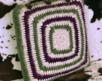 Sage Crochet Pillow cover