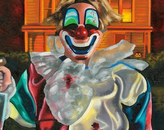 Lámina artística de Michael Myers – Decoración de pared para Halloween, estilo película de terror