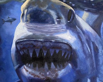 オリジナル絵画 - 「本能」 30x40インチ キャンバスに描かれたアクリル